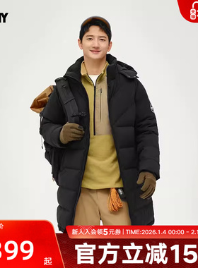 PONY1972波尼轻户外羽绒服男女同款休闲保暖舒适外套244U2OF55BK