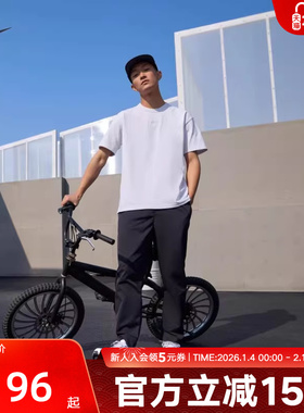 耐克半截袖男T恤宽松舒适棉秋休闲刺绣柔软运动短袖DO7393-101