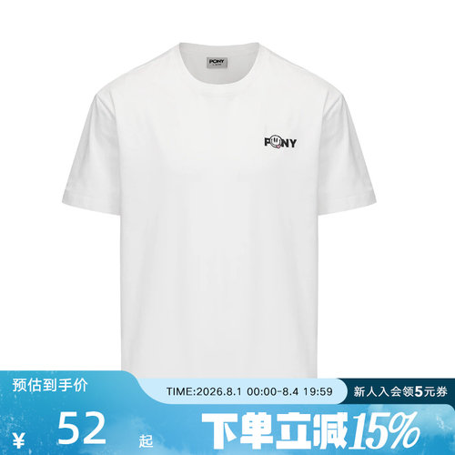 Pony波尼短袖索罗娜凉感时尚百搭运动舒适休闲T恤 252U2AT01RW