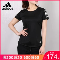 Áo thun Adidas Adidas nữ mùa hè 2019 mới tập luyện cổ tròn tay ngắn thể thao giản dị DQ2618 - Áo phông thể thao áo tanktop nam khoét nách sâu