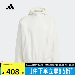 adidas阿迪达斯2025春季 舒适JN0116 新款 男运动休闲连帽卫衣套头衫