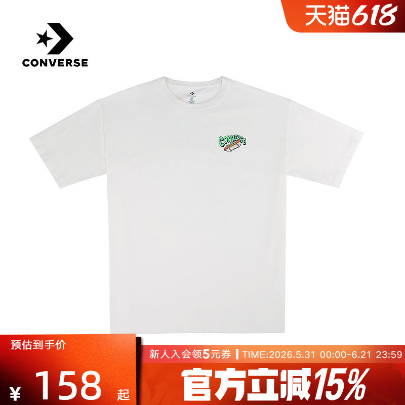 Converse匡威2026夏男士休闲运动时尚潮流宽松短袖T恤 MCJ751-W2Y