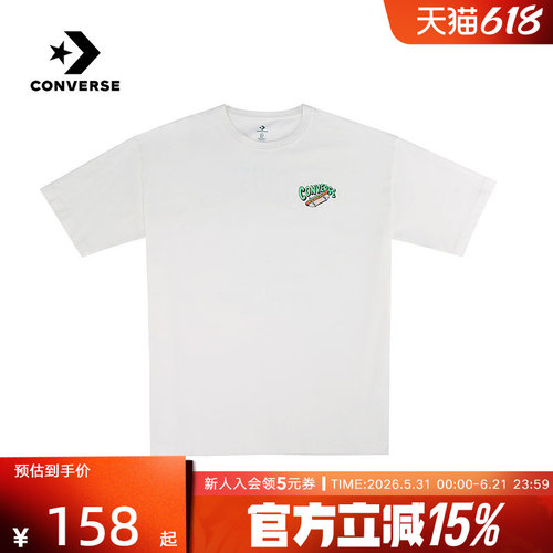 Converse匡威2026夏男士休闲运动时尚潮流宽松短袖T恤 MCJ751-W2Y