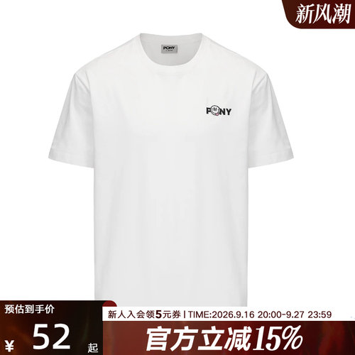 Pony波尼短袖索罗娜凉感时尚百搭运动舒适休闲T恤 252U2AT01RW