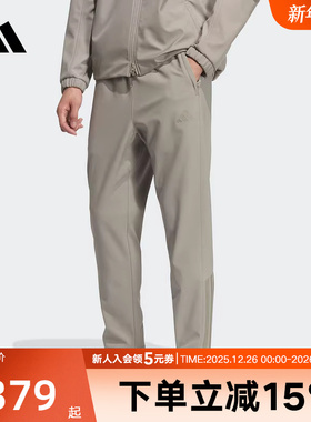 adidas阿迪达斯长裤加绒宽松运动休闲三条纹抓绒男梭织裤 KQ8527