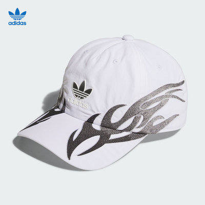 ADIDAS阿迪达斯 LOGO CAP 印花运动遮阳棒球帽鸭舌帽 JJ2077