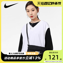 Nike耐克斜挎包女包2024春季新款邮差包挎包单肩包小包CW9300-824