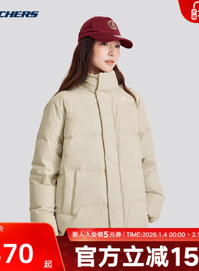 Skechers斯凯奇秋冬男女同款羽绒服防风保暖外套 L324U108/0046