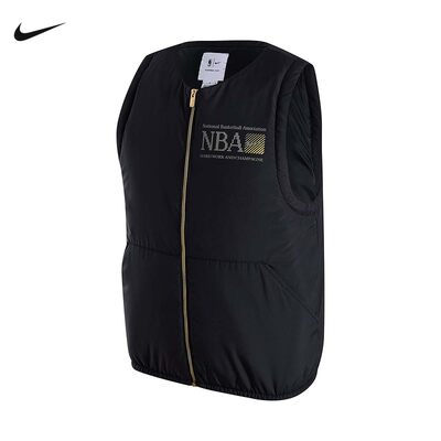 Nike耐克NBA男子梭织马甲春季新款宽松棉服保暖加厚FD8452-010