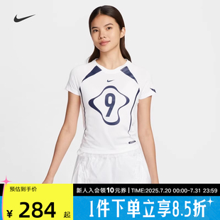 女夏季 复古数字蕾丝修身 Nike耐克短袖 新款 100 短袖 圆领T恤II1950