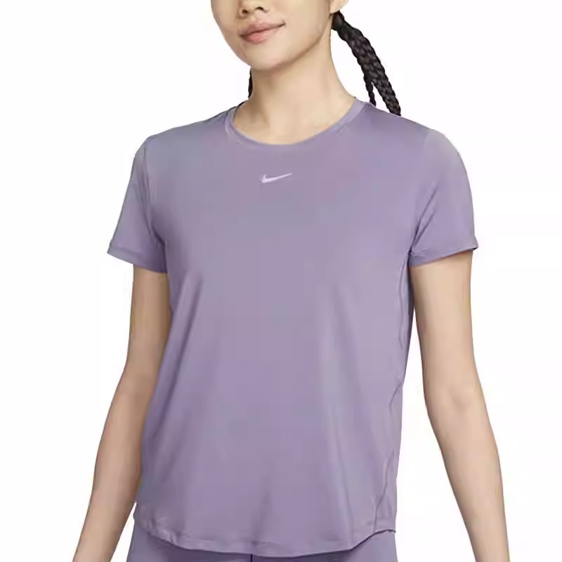 耐克NIKE夏季女子休闲运动瑜伽跑步健身短袖针织打底衫FN2799-509