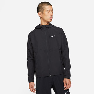 NIKE耐克梭织外套男春秋新款跑步运动服连帽防风夹克DD4747-010