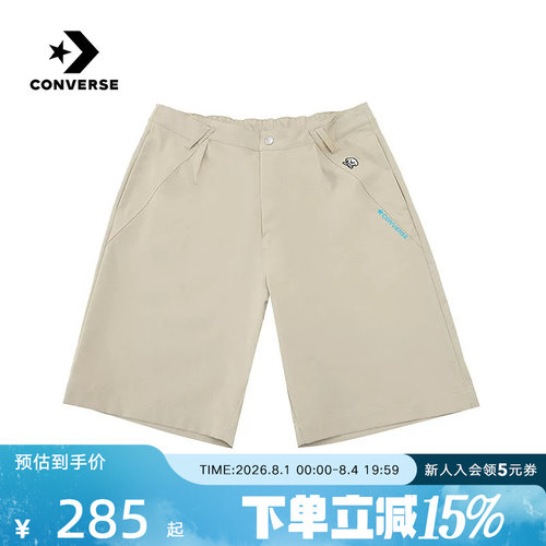 Converse匡威2026夏新款男士运动休闲宽松舒适梭织短裤MCK180-J3W