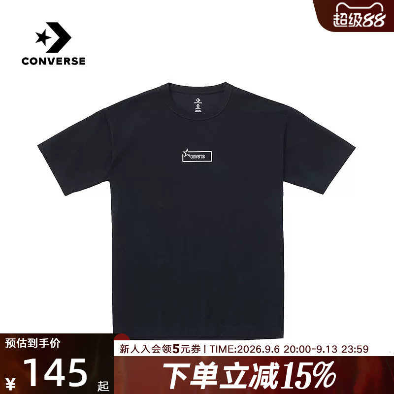Converse匡威2026夏男士运动休闲圆领宽松舒适短袖T恤 MCJ785-023
