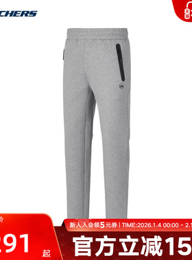 Skechers斯凯奇春季男款运动长裤中腰休闲裤 P125M028/02H3
