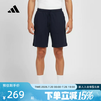 adidas阿迪达斯2026夏男休闲运动五分裤舒适跑步针织短裤 KR5086