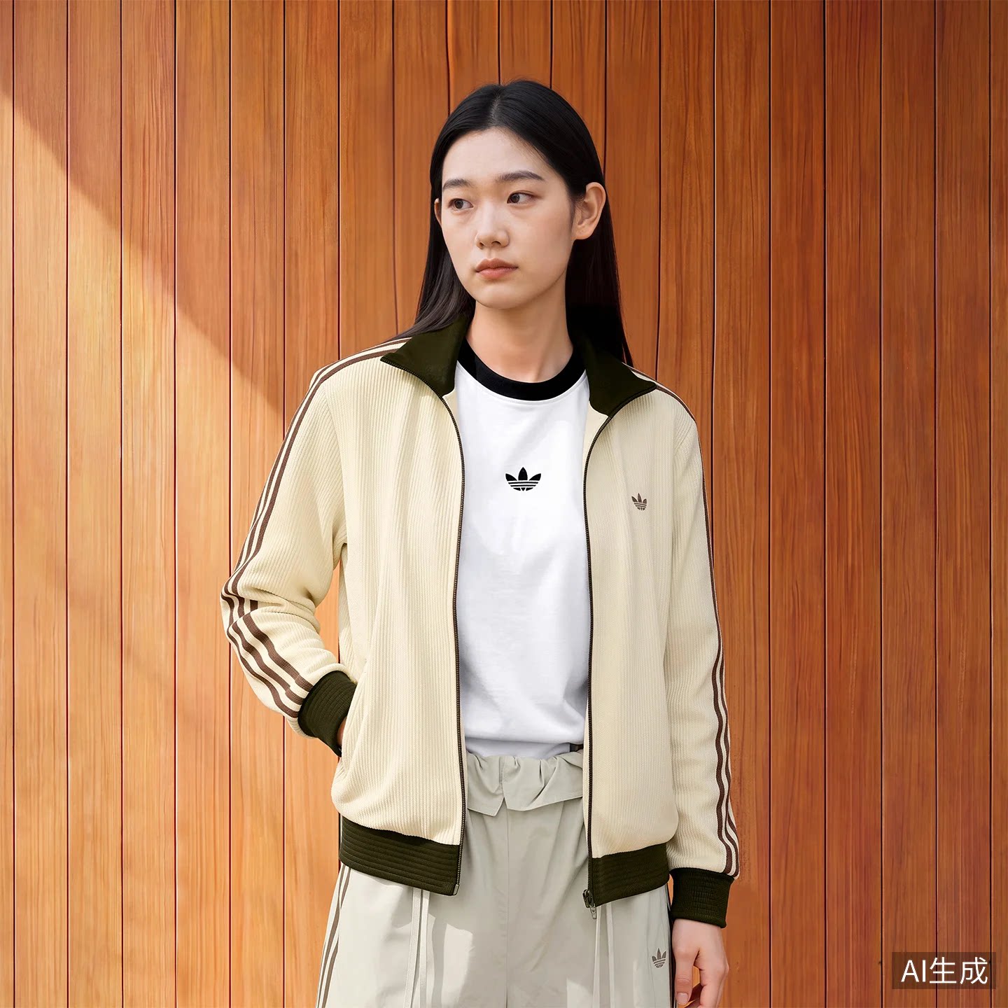 【胜道正品】阿迪达斯三叶草男女夹克外套