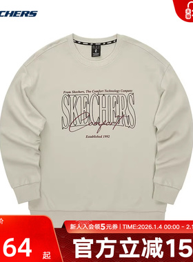 Skechers斯凯奇冬季男女款套头衫针织休闲卫衣 L324U059/0046