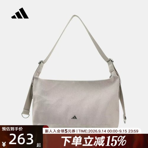 adidas阿迪达斯26新款女子CANVAS BAG M运动休闲单肩包挎包LE2053