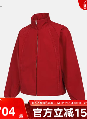 JORDAN耐克男子外套红色冬季保暖新款运动休闲拒水夹克HV0082-659