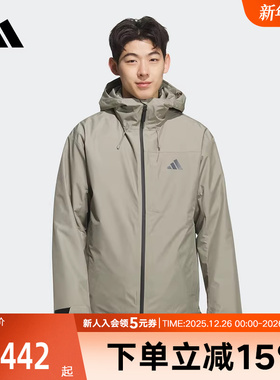 adidas阿迪达斯冬新款男拒水防风保暖三合一羽绒夹克外套 KQ5502