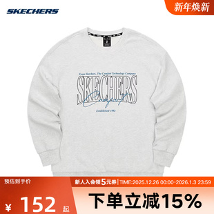 L324U059 打底衫 0248 针织套头卫衣冬宽松舒适长袖 斯凯奇男女同款