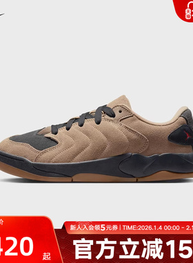 JORDAN耐克男鞋SESSION棕色低帮休闲运动鞋复古板鞋IB3731-200