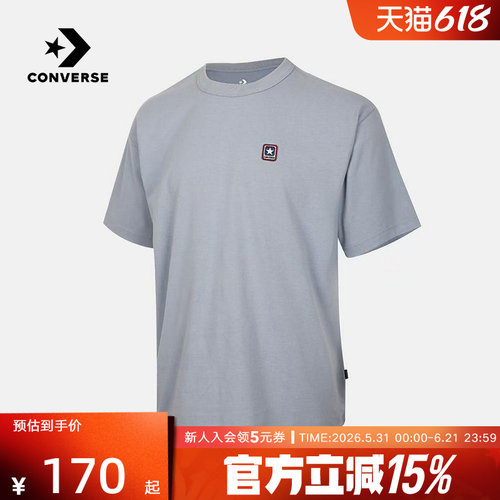 Converse匡威2026夏男女同款圆领宽松运动休闲短袖T恤 UCJ437-BI5