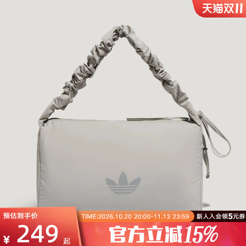adidas阿迪达斯三叶草女「云朵包」休闲运动拎包单肩斜挎包LI3262