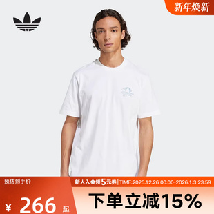 T恤宽松 男三叶草棉质短袖 KC4956 夏新款 adidas阿迪达斯半袖