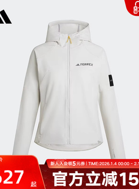 阿迪达斯女子国家地理联名款户外拒水保暖运动梭织夹克外套KE6437