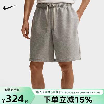 NIKE耐克男子短裤夏季棉质篮球运动休闲五分裤抽绳短裤U2391-063