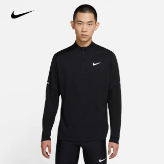 NIKE耐克长袖T恤男装2024春秋新款跑步训练运动服上衣DD4757-010