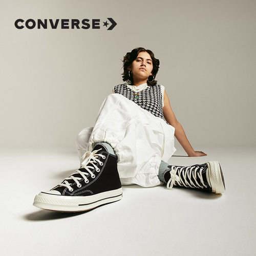 CONVERSE匡威男女帆布鞋1970s高帮经典复古三星标休闲板鞋162050C