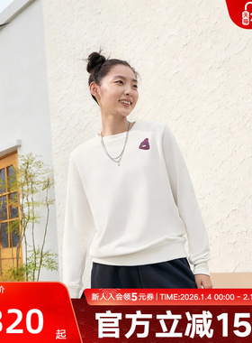 Nike耐克女子冬季卫衣新款休闲印花圆领运动针织套头衫IO7829-133