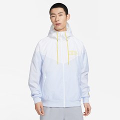 NIKE耐克男子梭织透气外套运动薄款防风服宽松连帽夹克DX0695-085