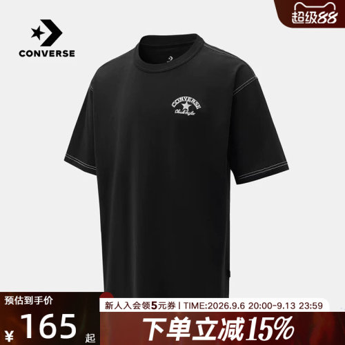 Converse匡威2026夏男女同款宽松舒适运动休闲短袖T恤 UCK080-023