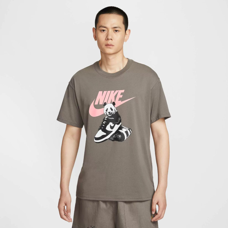 Nike耐克短袖男夏季黑白DUNK熊猫印花透气圆领运动T恤HQ9245-289