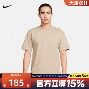 247 DO7393 Nike耐克男子宽松舒适T恤秋季 休闲刺绣针织棉质短袖