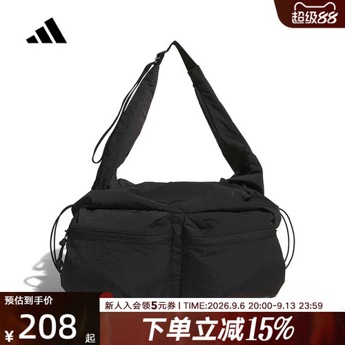 adidas阿迪达斯大容量单肩包运动斜挎包2026春女休闲拎包 KS5226