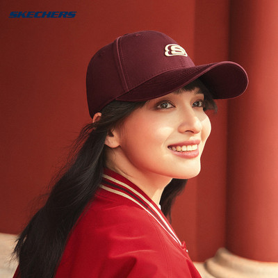 Skechers斯凯奇26男女款棒球帽舒适时尚百搭流行鸭舌帽 L125U068