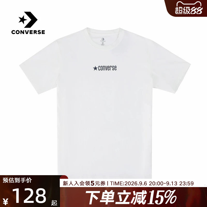 Converse匡威2026夏男女同款圆领休闲运动宽松短袖T恤 UCJ782-W70