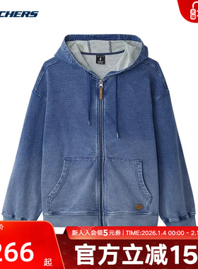 Skechers斯凯奇春新款男女款扎染设计潮流外套L125U008/053S