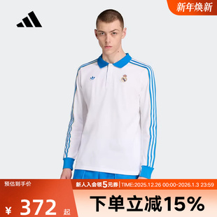 JN3065 POLO衫 adidas阿迪达斯秋新款 男皇家马德里足球休闲文化长袖