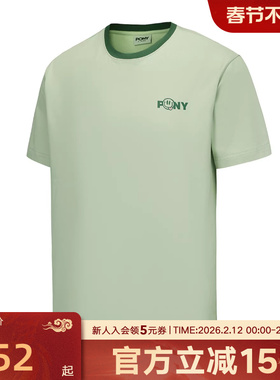 Pony波尼男女新款索罗娜凉感短袖舒适运动休闲T恤水洗252U2AT01LN