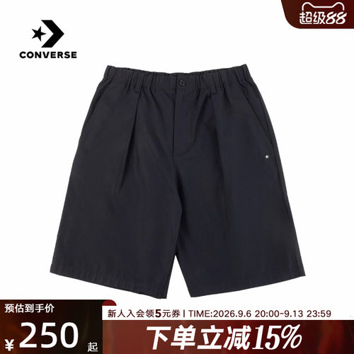 Converse匡威2026夏季男士运动休闲宽松舒适梭织短裤 MCK063-023