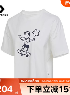 Converse匡威x Noritake 2025夏季女子休闲甜美短袖T恤WCH747-W70