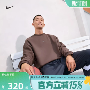 237 保暖加绒篮球宽松套头上衣IM5902 耐克圆领卫衣THERMA FIT新款