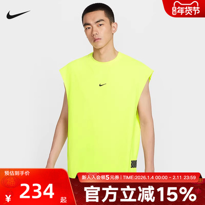 耐克2025秋针织背心运动T恤