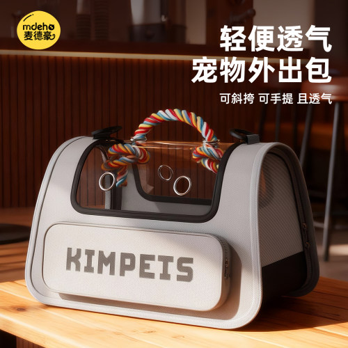 猫包外出便携大容量猫咪斜挎包书包宠物透气太空舱手提式狗狗背包